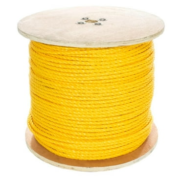 Hollow Braid Polypropylene Rope 25 10 and 100 Foot Lengths 1/2 Inch Diameter Multiple Color Options 50 